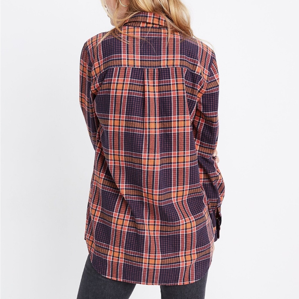 Madewell Flannel Classic Ex-Boyfriend Shirt in Edith Plaid - Picture 4 of 9